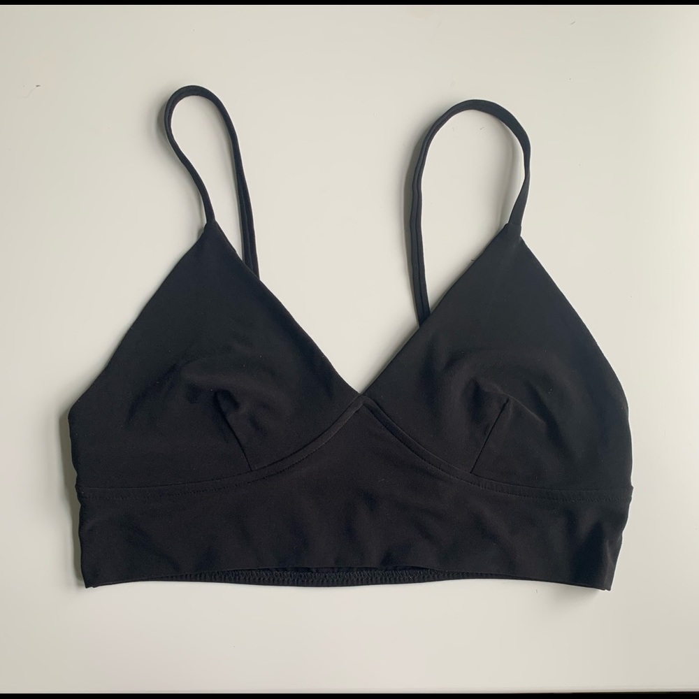 Norma Kamali black bralette size M